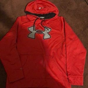 Red under Armour hoodie